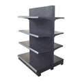 Single-Sided Light Duty Supermarket Shelves Display Racks Convenience Store Metallic Shelves for Sale