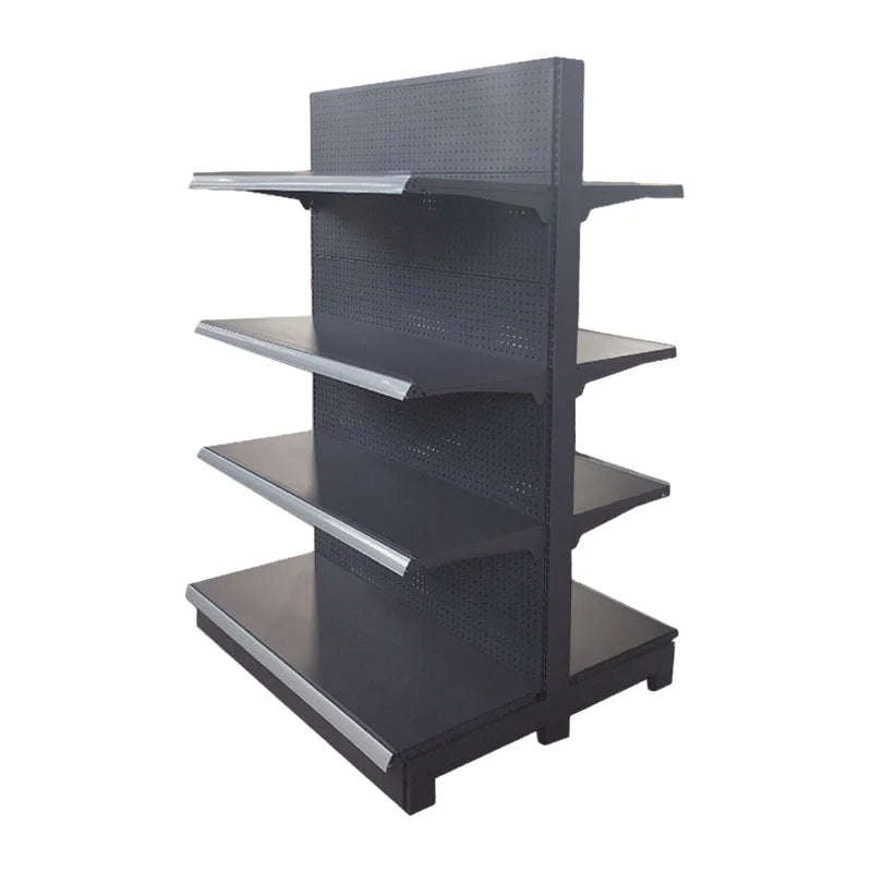 Single-Sided Light Duty Supermarket Shelves Display Racks Convenience Store Metallic Shelves for Sale