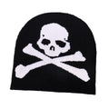 Wholesale Custom Unisex Acrylic Jacquard Beanie Hats with 3D Embroidery Full Print Skull Cap & Letter Pattern for Winter Warmth