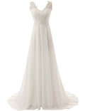 Guangzhou Auyan Simple Back Waist Drawtail Bridal Wedding Dress for Women
