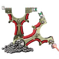 New Strong Magnetic Slingshot Fast Pressing Precision Flat Leather Catapult Outdoor Professional Shooting Hunting Sports