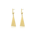 Europe and America Fashion Gold Jewelry Women's Geometric Drop Stud Earrings for Wedding and Party Perfect Gift