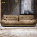 Italian High-End Sofa Set Modern Luxury Living Room Divan Designer Feather Sofa Set Elegant Soft Couch Cloud Sofa for Home Villa