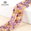JD Wholesale Pure Natural Super Seven Crystal Amethyst Amethyst Amethyst DIY Jewelry Beads Making Female Gifts
