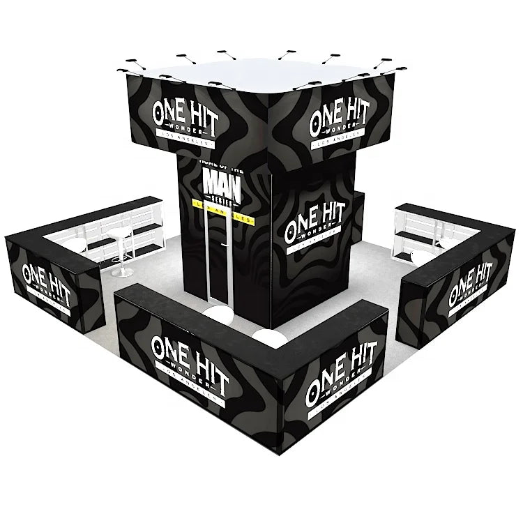 New Design 6x6 Modular Lockable Storage Led Bright up 20x20 ft Exhibition Tradeshow Aluminum Portable Trade Show Booth