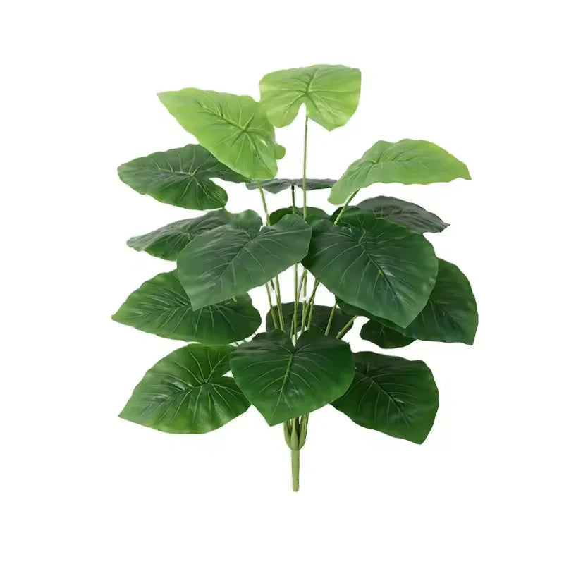 Artificial Real Touch Green Leave Plant Home Decorative Flowers & Plants Wall Decoration for Lawn Wedding or Housewarming Gift