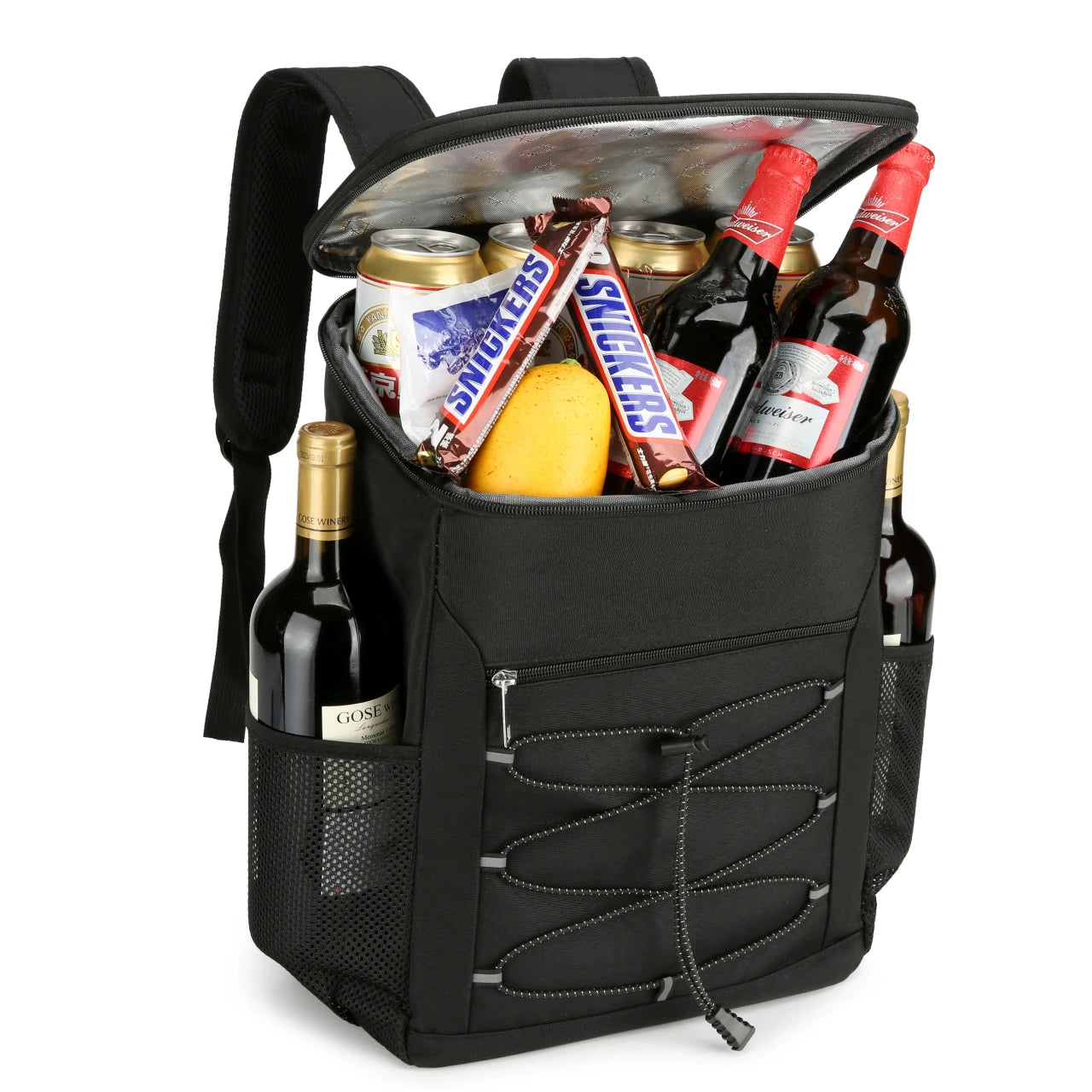 Factory Wholesale Portable Reflective Waterproof Custom Logo Printed Outdoor Camping Lunch Picnic Insulated Cooler Backpack