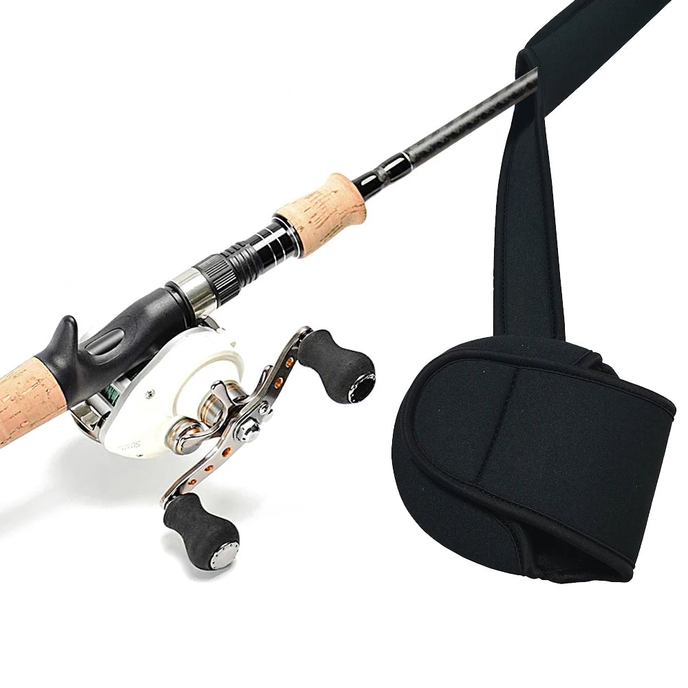 Premium Fishing Rod Holder Straps Portable Fishing Reel Cover Protective Neoprene Fish Rod Sleeve Socks