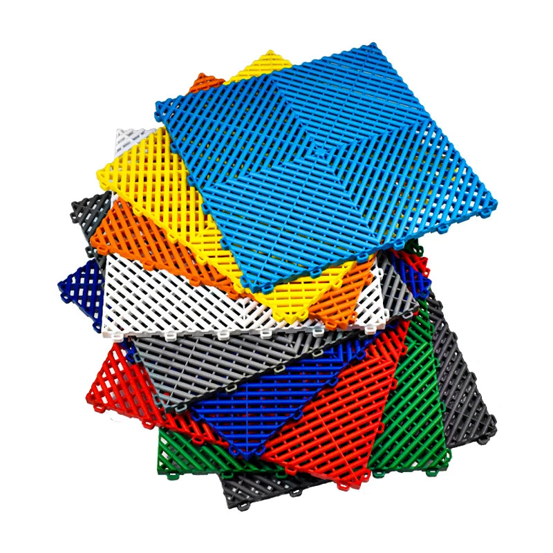 Ready to Stock Plastic Floor Garage Industrial Plastic Interlocking Floor Tiles Garage Flooring Manufacturer Made in China