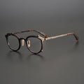 Japanese Handmade Acetate Eyeglasses Irregular Polygon Design Retro Artistic Personality Fashion Titanium Optical Glasses Frame