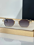 Luxury Brand Vintage Sunglasses Men Round Metal Frame Sunglasses Mirror Classic Retro Sun Glasses Women Luxury Eyewear