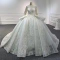 Jancember LSB051 Superfine O-neck Long Sleeves Beading Wedding Suits for Women