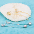 E010896 S925 Pearl Earring 925 Sterling Silver DIY 6-8mm Natural Freshwater Pearl Stud Earring for Women