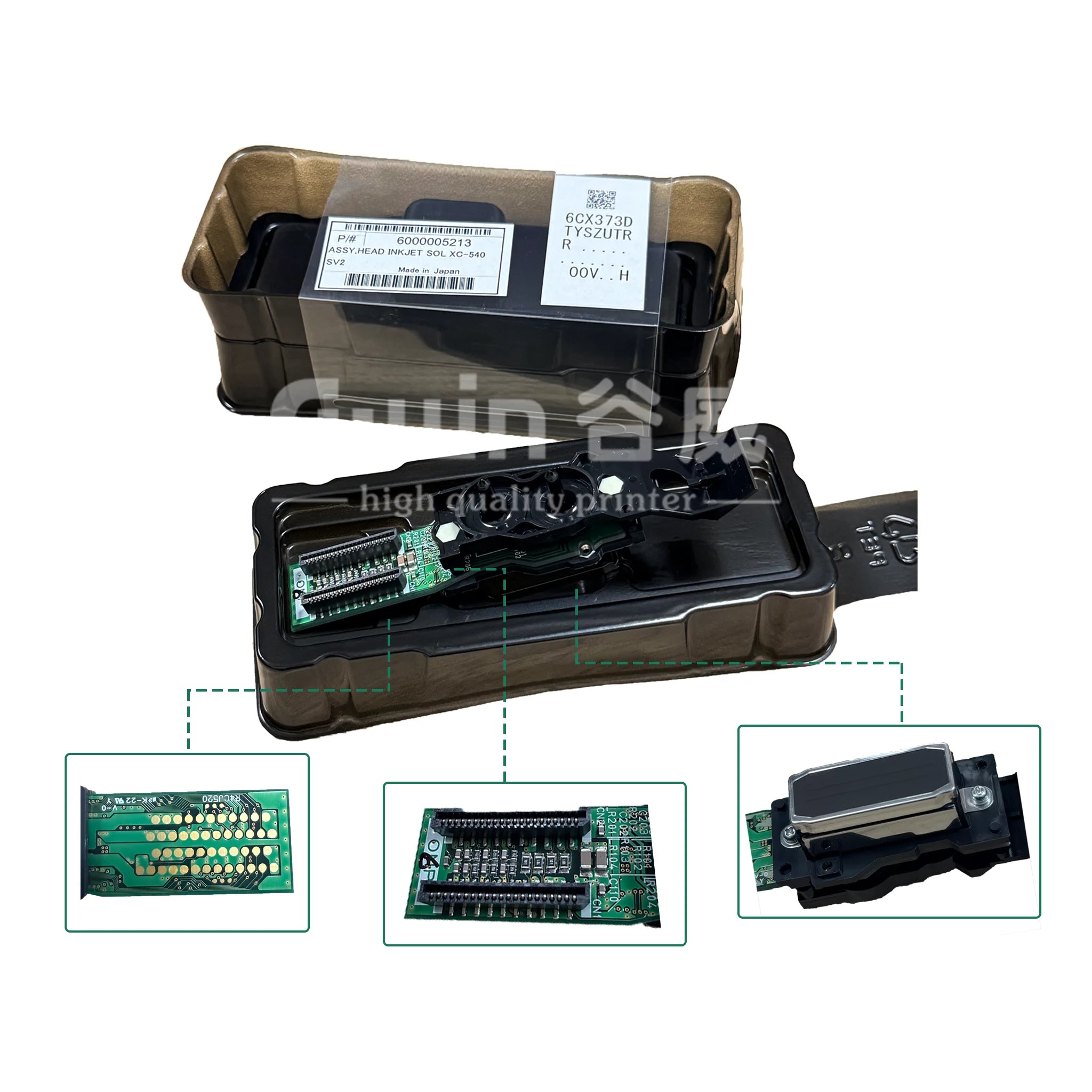Roland Spare Parts Japanese Original DX4 Print Head for Roland Scanner Printer for High Quality Garment Label Printing Machine