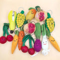 Nepal Wool Handmade Plant Vegetable Plush Tread Keychain New Braided Lanyard Miniature Food Charms Keychain