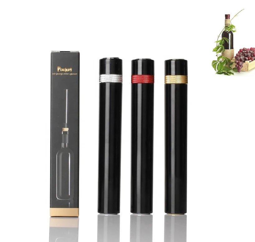 New Style Air Pressure Wine Opener Small Colorful Air Pump Wine Opener Pen Shape Pin Cork Remover Corkscrew Amz Top Seller