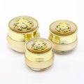 30g Low Moq Ready Stock Luxury Golden Skincare Acrylic Cosmetic Acrylic Cosmetic Plastic Packaging Cream Jar Custom with Lid