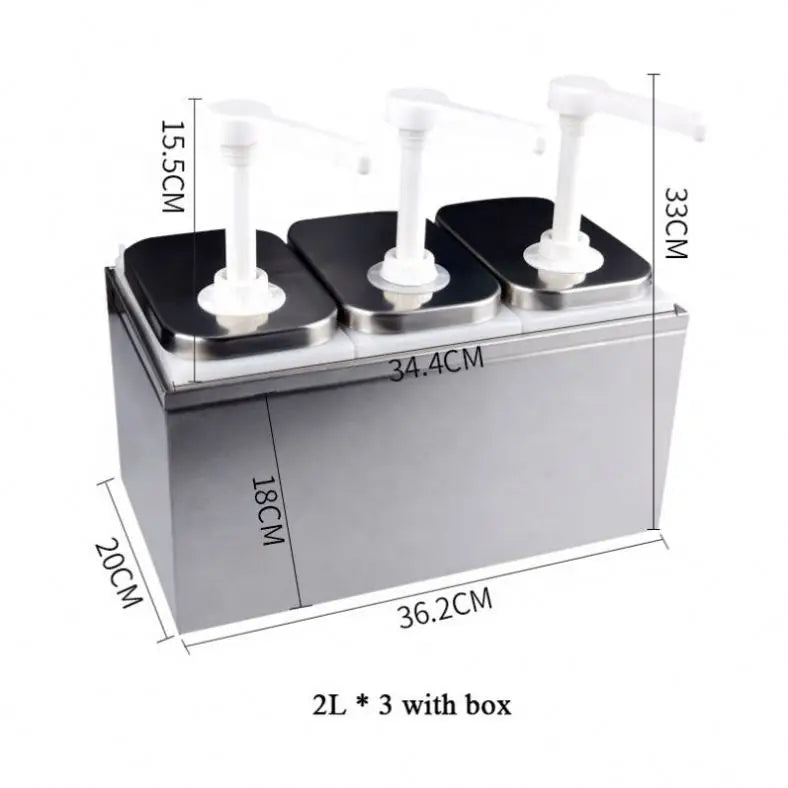 Stainless Steel Sauce Dispenser Ketchup Dispenser Condiment Sauce Dispenser