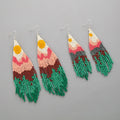 Glass Beads Huggie Earrings-Bohemia Style Trendy Children's Jewelry