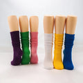 All Organic Cotton Terry Wear at Any Length Socks Loose Custom Heavy Slouch Socks for Women Girls