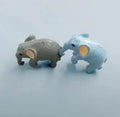 Home Office Decoration 17*25mm Resin Elephant Figurines Kawaii Animal Statue Miniature Fairy Garden Gifts