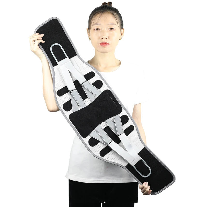 Breathable 3D Knit Material Back Brace for Lower Back Pain Relief with Pulley System Lumbar Support Belt