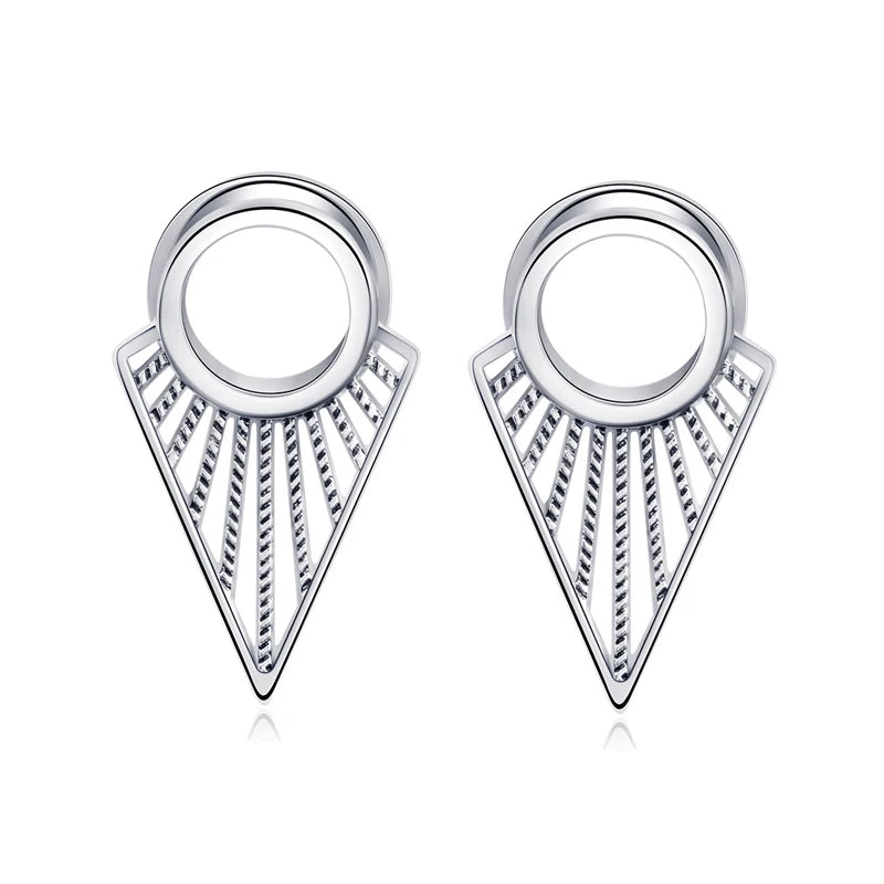 Ear Piercing Plugs Tunnels Stretchers Stainless Steel Fashion Body Jewelry Expanders Gauges Earrings 6-16mm Wholesales