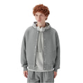 Winter Best Sale Casual Men's Coated Stand Collar Bomber Jacket Solid Color Loose Fit