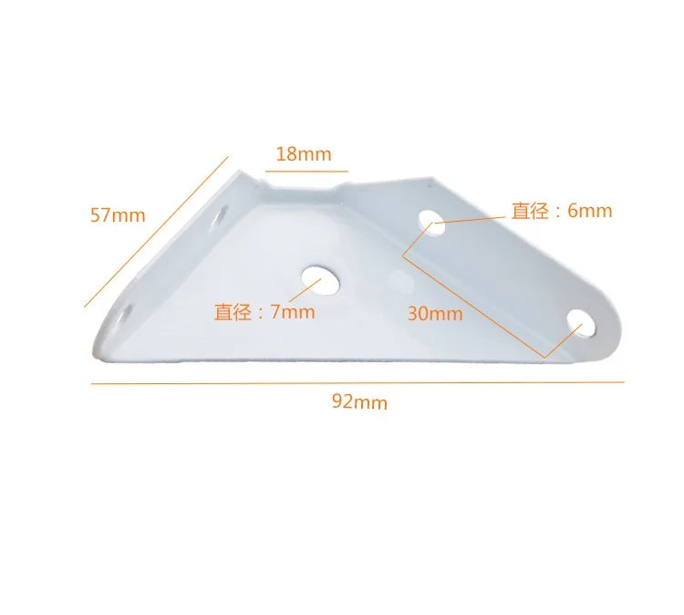 Custom JNT SK-002/TR Metal Sheet Stamping Parts White/Silver/Color-Zinc Plated Furniture Usage Triangle Shelf Bracket Connecting