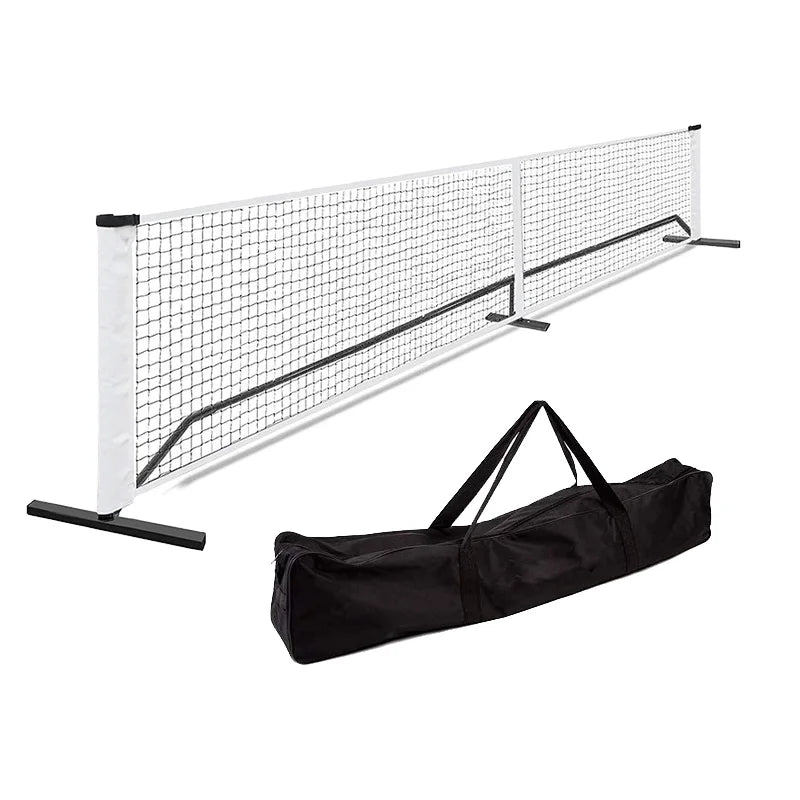 Factory Price 22 FT Regulation Size Pickleball Net System PE Mesh + Metal Frame Adults Carrying Bag Marker Sports Training Use