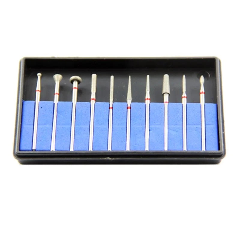 10pcs Per Set Popular HP Diamond Burs Kit for Polishing Zirconia & Lithium Disilicate