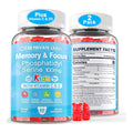 Phosphatidylserine Supplement with Vitamin C D3 Kids Brain Gummies Focus Gummies Increase Attention Concentration for Kids Teens