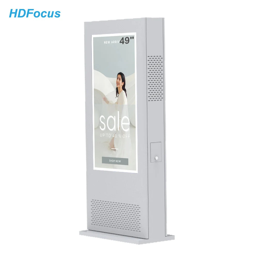 49Inch High Brightness Outdoor Floor Stand Android Electronic Digital Video Player Outdoor Advertising Screens LCD Display