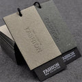 Wholesale Custom Kraft Paper Labels Safety Pins Wax String Custom Printed Vellum Paper Tags Labels for Clothing and Socks