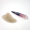 2026 V shape Fluorite Gua Sha Facial Massage Tool Gua Sha Set