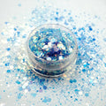 Xucai Glitter Crafts Fine Bio Glitter Shaker New Design Holographic Rose Gold Chunky Nail Glitter Promotional Party Supplies