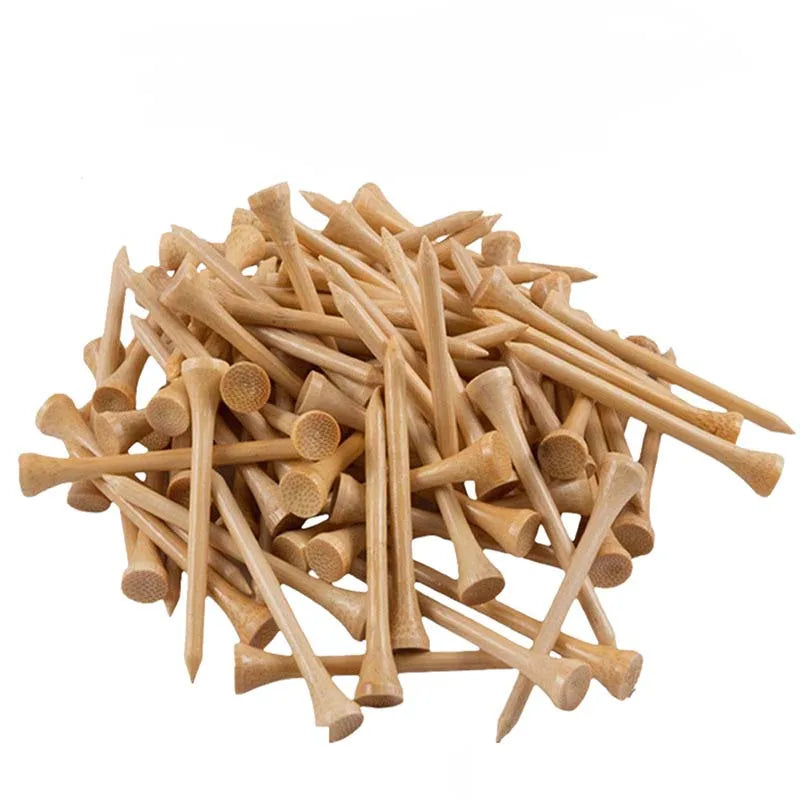 OEM Custom Logo 70/83mm Natural Wood & Bamboo Golf Tees | Customizable Wooden Golf Pegs & Ball Holders | Bulk Cheap Wholesale