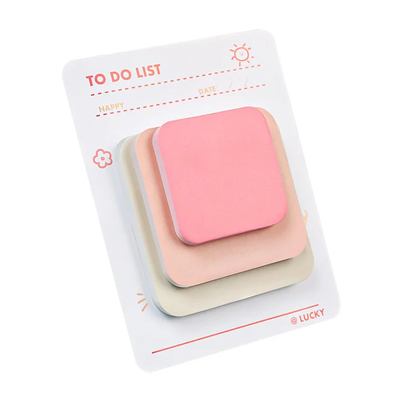 90pcs/pack Sticky Notes Color Good-looking Ins Style Note Paper Student Message Note Sticker Can Be Pasted Notepad