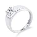 Factory Custom Luxury Jewelry 925 Sterling Silver 1ct VVS Moissanite Diamond Wedding Engagement Rings for Men