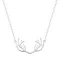 925 Sterling Silver Lovely Deer Pendant Necklace Fashionable Cute Style Zircon for Women's Wedding Engagement Festival Gift