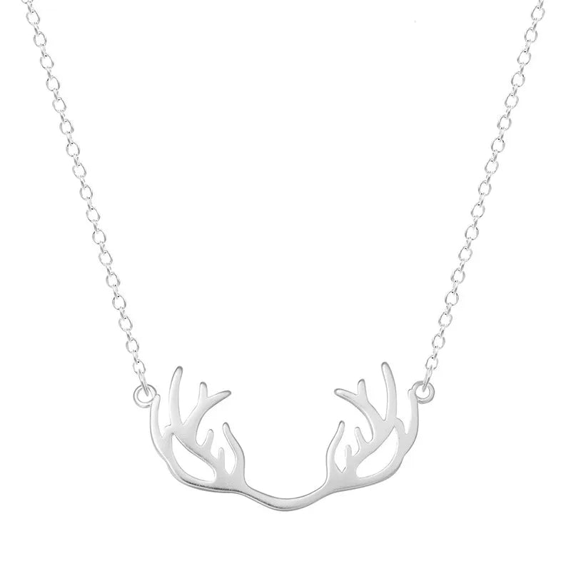 925 Sterling Silver Lovely Deer Pendant Necklace Fashionable Cute Style Zircon for Women's Wedding Engagement Festival Gift