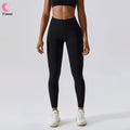Best High Waist Yoga Leggings for Women Customized Logo Gym Wear with Solid Pattern for Workout and Fitness