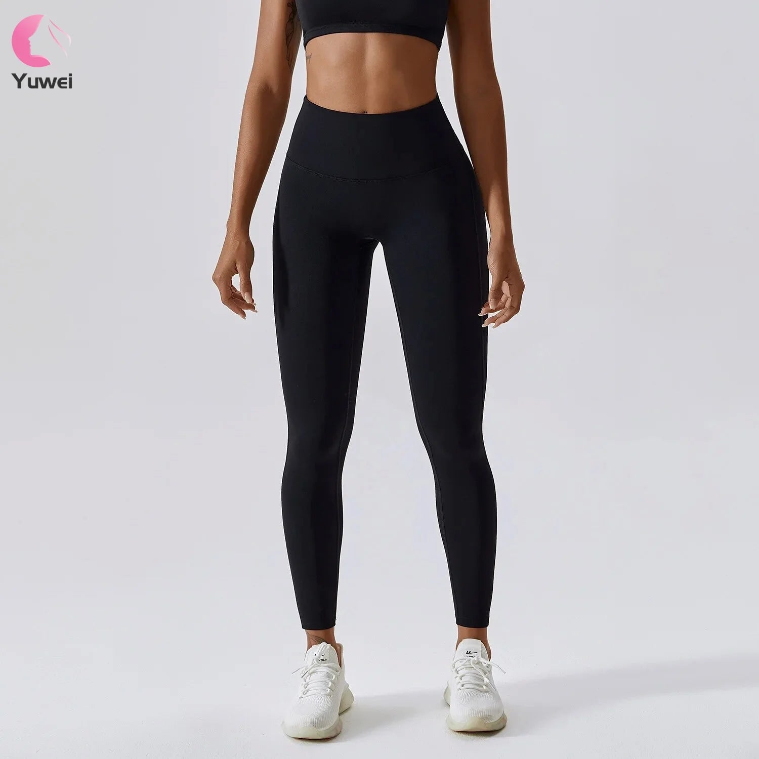 Best High Waist Yoga Leggings for Women Customized Logo Gym Wear with Solid Pattern for Workout and Fitness
