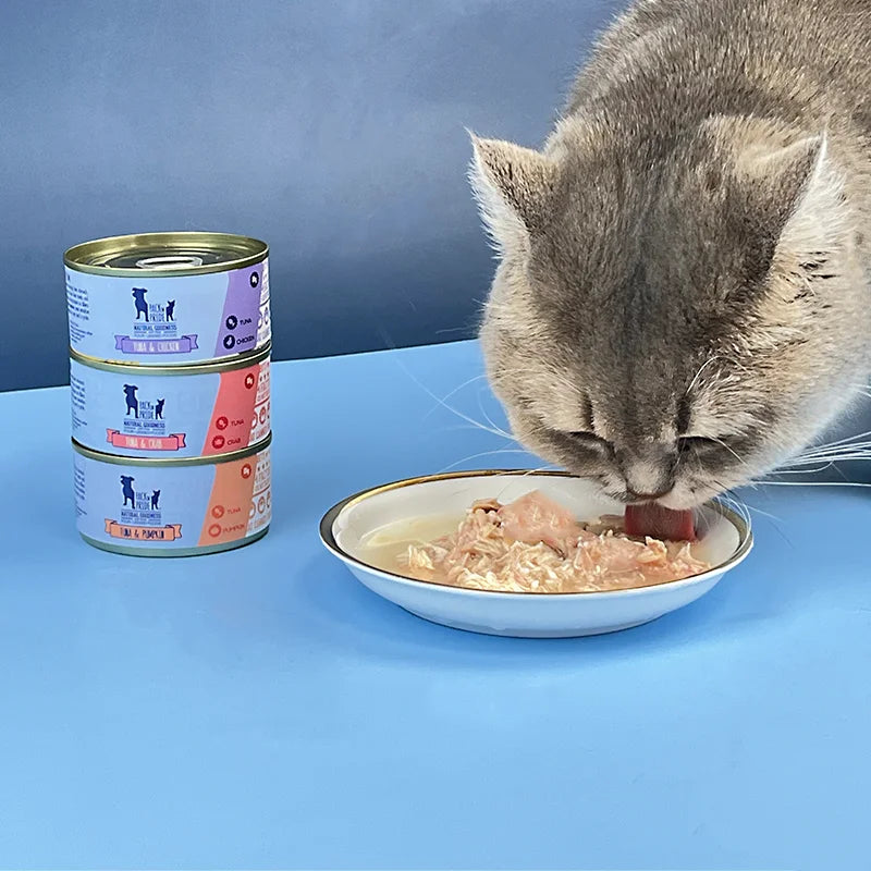 Wholesale Top Grade High Protein Natural Wet Cat Food Chicken Flavor Tuna and Chicken Bulk with Joint Health