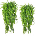 SF Green Vines Hanging Plants Greenery Fake Vine Leaves Artificial Plant Vines Wall Plant Ceiling Decor Ivy Hanging Fern Leaves