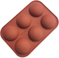 Molde Silicon Esfera Large 6-Cavity Semicircle Semi Sphere Silicone Mold for Chocolate MegaBDM