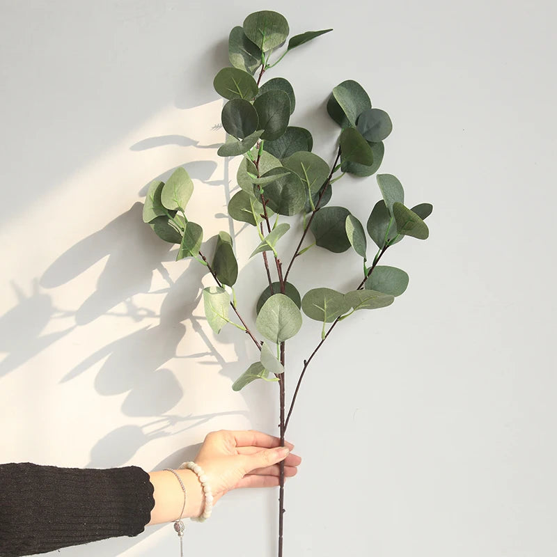 Wedding Flower Arrangement Long Stem Artificial Green Eucalyptus Leaves