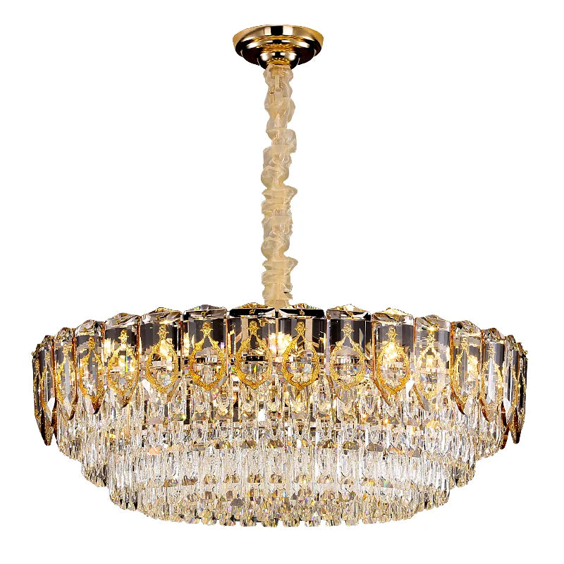 19.6'' Luxury ModernK9 Crystal Chandelier for Living Room & Hotel Elegant Indoor Decor Pendant Hanging Fixture