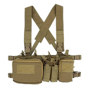 Molle System Chest Rig Hunting Tactical Vest Gear Pack Magazine Pouch Holster