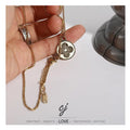 Carline Hot Sale Wholesale 18k Gold Plated Stainless Steel  Four Leaf Clover Necklace for Women Lowest Price High Quality
